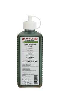 Akrylový atrament Schmincke AERO COLOR Professional 250 ml – 503 Olivová zelená