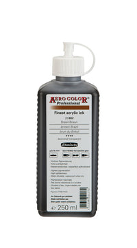 Akrylový atrament Schmincke AERO COLOR Professional 250 ml – 602 Hnedá Brazília
