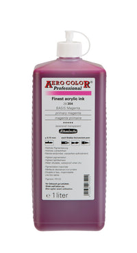 Akrylový atrament Schmincke AERO COLOR Professional 1 l – 304 Primárna purpurová (magenta)