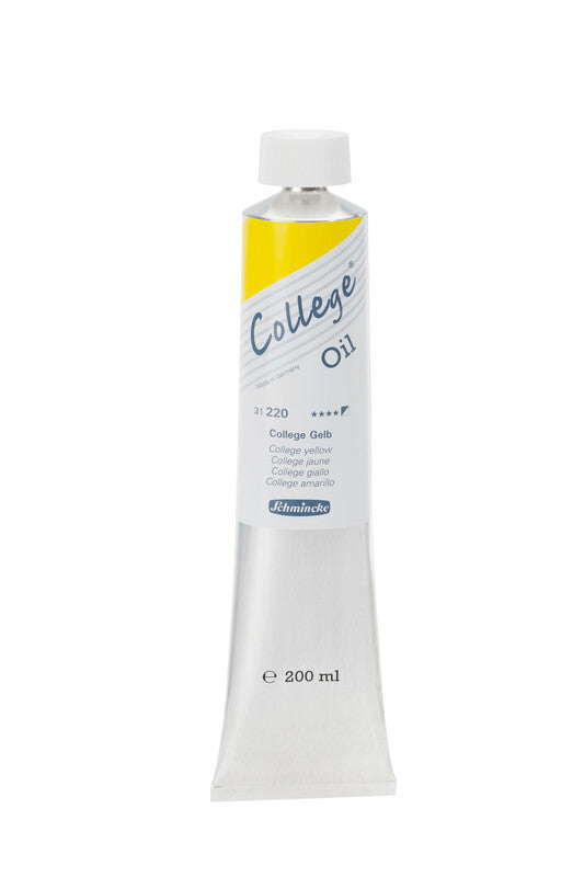 Olejová farba Schmincke College Oil 200 ml – 220 College žltá