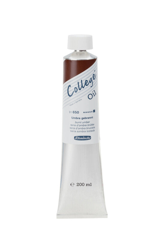 Olejová farba Schmincke College Oil 200 ml – 650 Pálená umbra