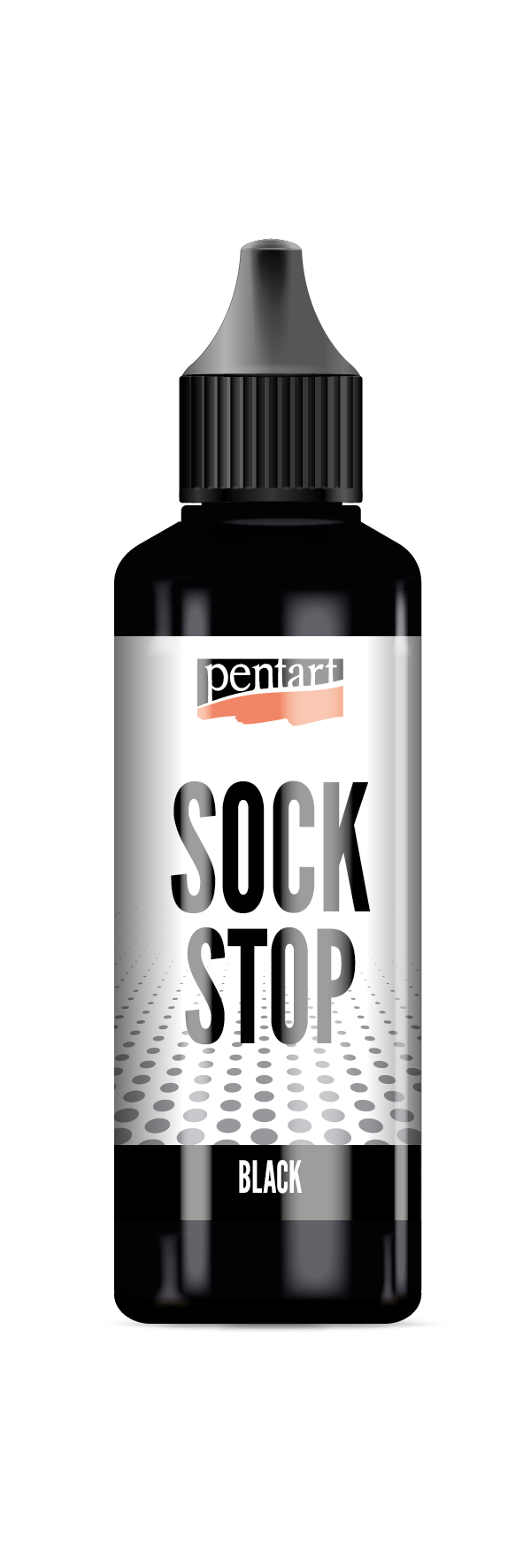 Pentart Sock stop tekutá protišmyková hmota čierna 80 ml
