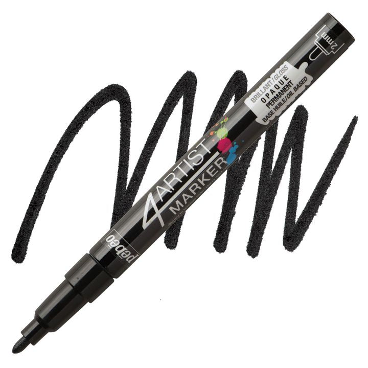 4ARTIST MARKER Pébéo na olejovej báze 4mm – čierna