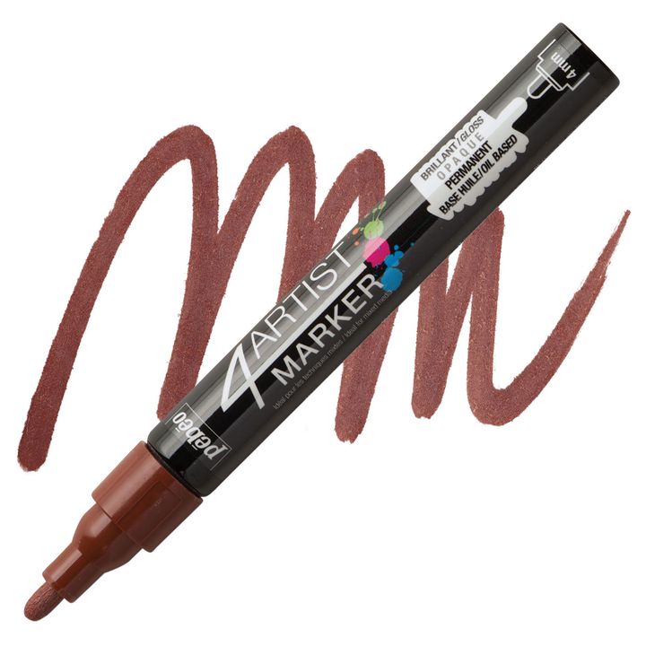 4ARTIST MARKER Pébéo na olejovej báze 4mm – hnedá