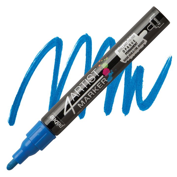 4ARTIST MARKER Pébéo na olejovej báze 4mm – tmavomodrá