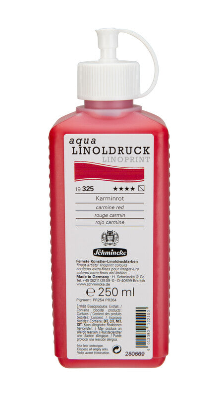Farba na linoryt Schmincke aqua-LINOPRINT 250 ml – 325 Karmínovo červená