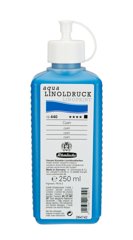 Farba na linoryt Schmincke aqua-LINOPRINT 250 ml – 440 Azúrová