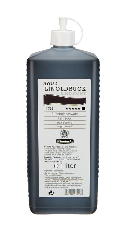 Farba na linoryt Schmincke aqua-LINOPRINT 1 l Ivory black
