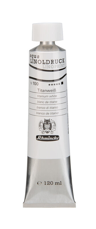 Farby na linoryt Schmincke aqua-LINOPRINT 120 ml – 100 Titánová biela