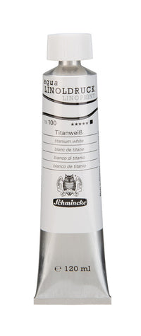 Farby na linoryt Schmincke aqua-LINOPRINT 120 ml – 100 Titánová biela