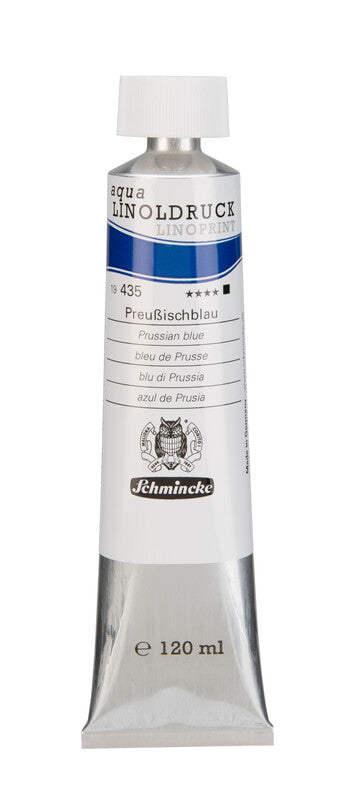Farby na linoryt Schmincke aqua-LINOPRINT 120 ml – 435 Parížska modrá