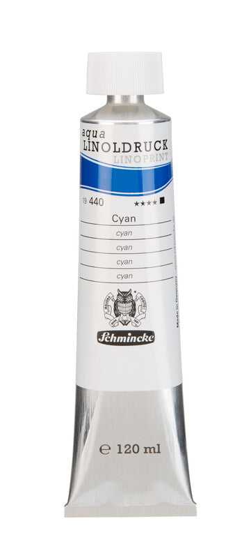 Farby na linoryt Schmincke aqua-LINOPRINT 120 ml – 440 Azúrová