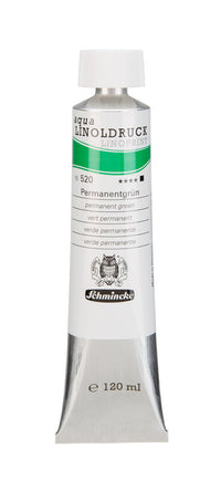 Farby na linoryt Schmincke aqua-LINOPRINT 120 ml – 520 Permanentná zelená