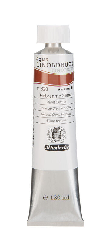 Farby na linoryt Schmincke aqua-LINOPRINT 120 ml – 620 Pálená Siena