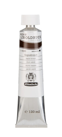 Farby na linoryt Schmincke aqua-LINOPRINT 120 ml – 630 Sépiová hnedá