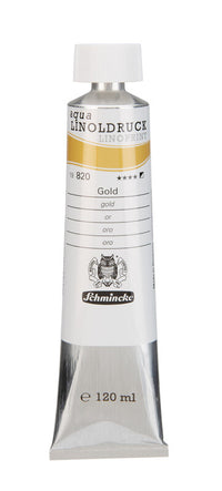 Farby na linoryt Schmincke aqua-LINOPRINT 120 ml – 820 Zlatá