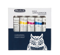 Sada linorytových farieb Schmincke aqua-LINOPRINT, 5 x 20 ml