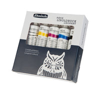 Sada linorytových farieb Schmincke aqua-LINOPRINT, 5 x 20 ml
