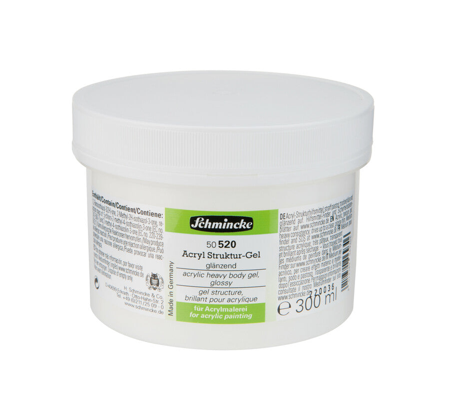 Hustý lesklý gél Schmincke Heavy body gel, glossy 300 ml