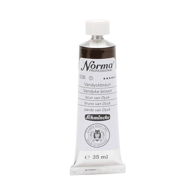 Olejové farby Schmincke Norma Professional 35 ml – 626 Van Dyke hnedá