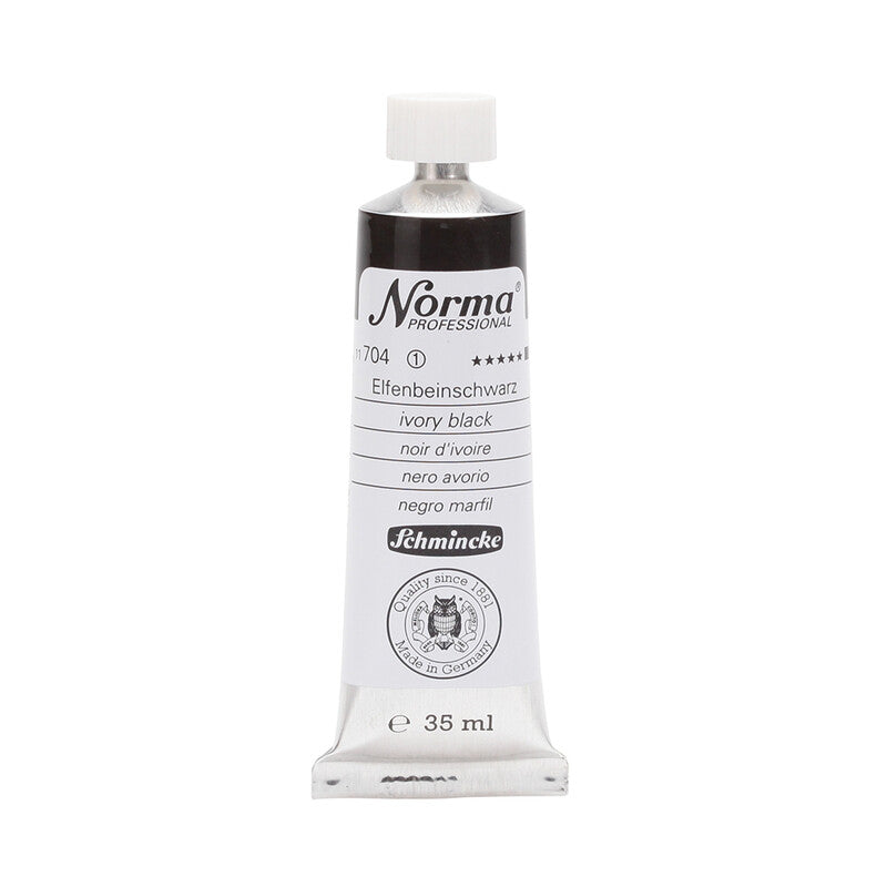 Olejové farby Schmincke Norma Professional 35 ml – 704 Slonovinová čierna