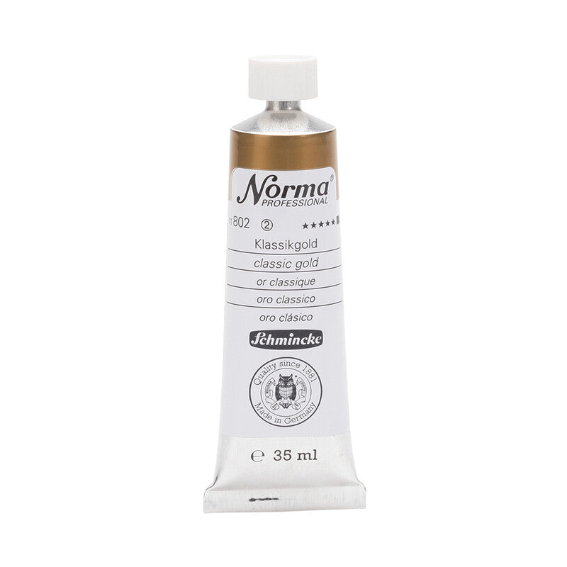 Olejové farby Schmincke Norma Professional 35 ml – 802 Klasická zlatá