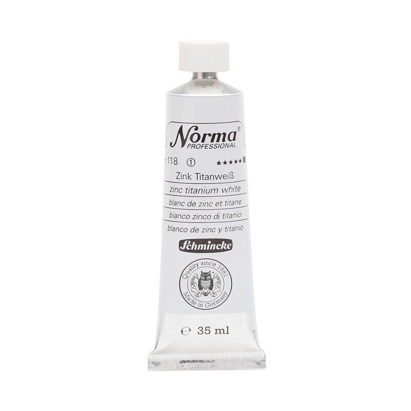 Olejové farby Schmincke Norma Professional 35 ml – 118 Zinkovo-titánová biela