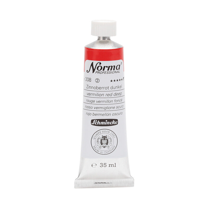 Olejové farby Schmincke Norma Professional 35 ml – 308 Rumelková červená tmavá