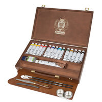 Drevený box Schmincke NORMA Professional, 15 x 35 ml + biela 120 ml