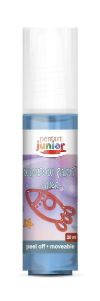 window paint 20 ml, – modrá