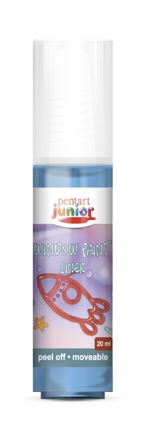 window paint 20 ml, – modrá