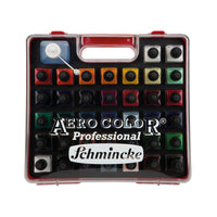 Schmincke AERO COLOR plastový set, 37 x 28 ml + AERO CLEAN RAPID