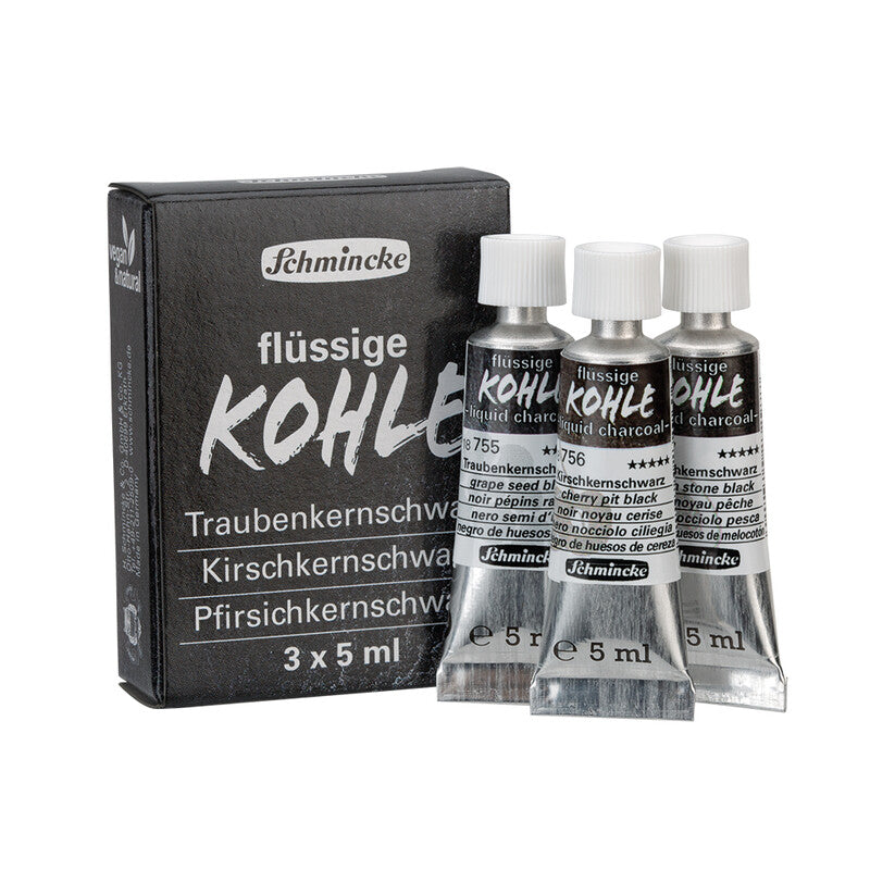 Tekutý uhlík Schmincke Trio liquid charcoal