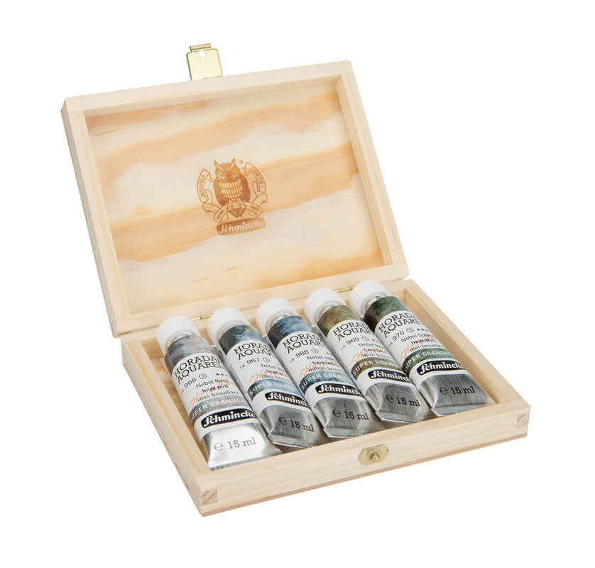 Schmincke HORADAM Super Granulation set haze, 5 x 15 ml