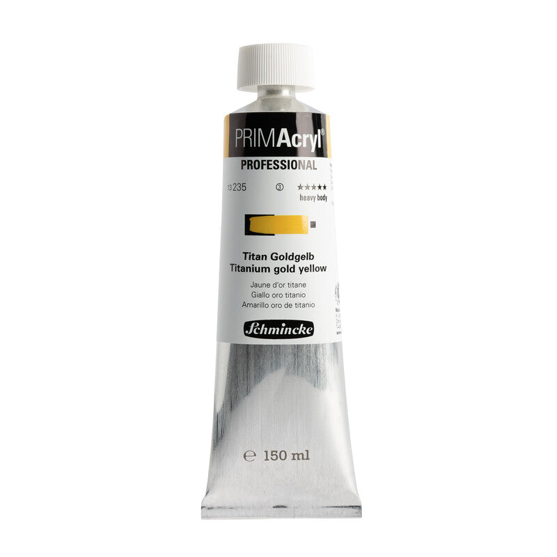 Akrylová farba Schmincke PRIMAcryl Professional 150 ml – 235 Titánová zlatožltá