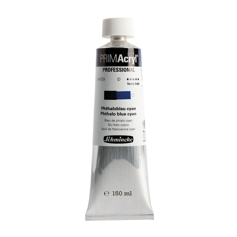 Akrylová farba Schmincke PRIMAcryl Professional 150 ml – 439 Ftalocyanínová modrá cyan