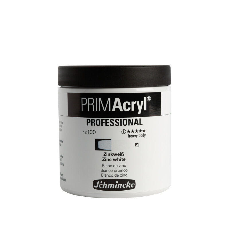 Akrylové farby Schmincke PRIMAcryl Professional 237 ml – 100 Zinková biela