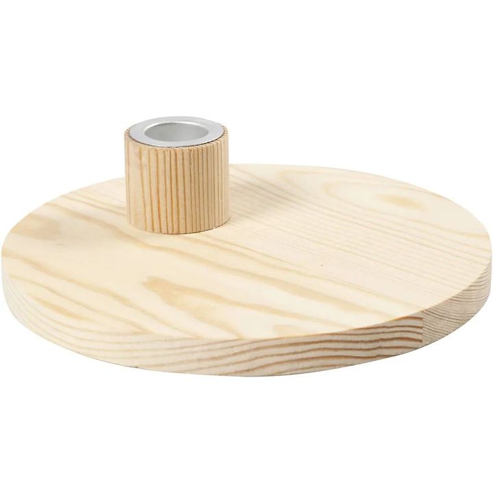 Drevený držiak na sviečku
