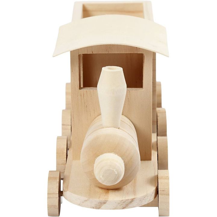 Drevený vláčik na dekorovanie 22 cm