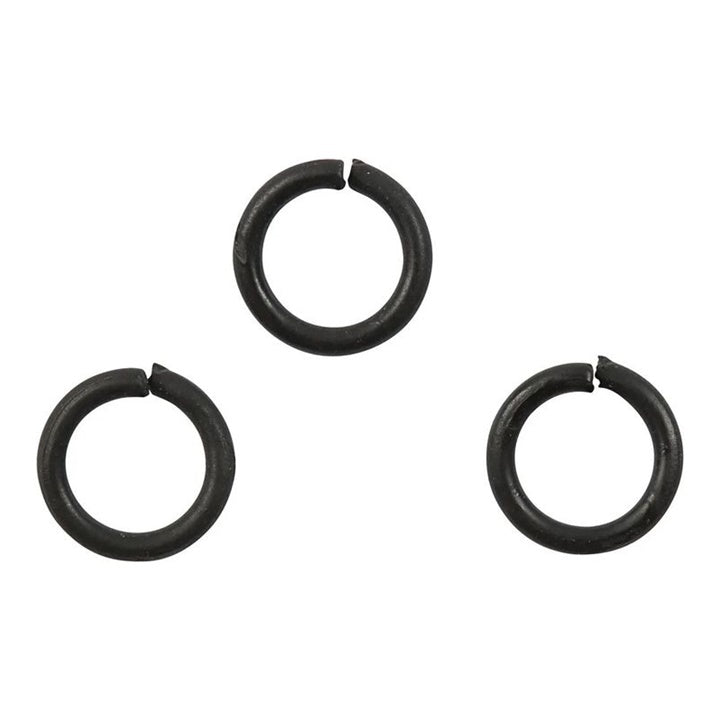 Čierne spojovacie krúžky 7 mm x 1 mm - 50 ks