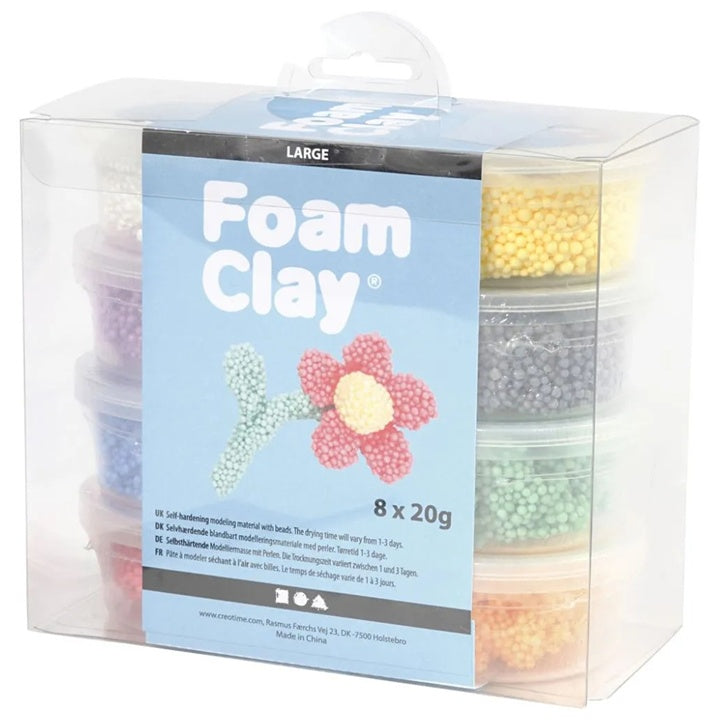 Foam Clay modelovacia hmota s veľkými guľôčkami – 8x20 g