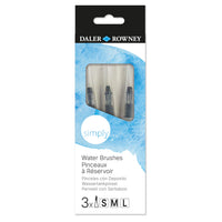 DALER ROWNEY Simply sada prázdnych vodných štetcov 3 ks