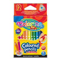 Krátke trojhranné farbičky Colorino 12 ks