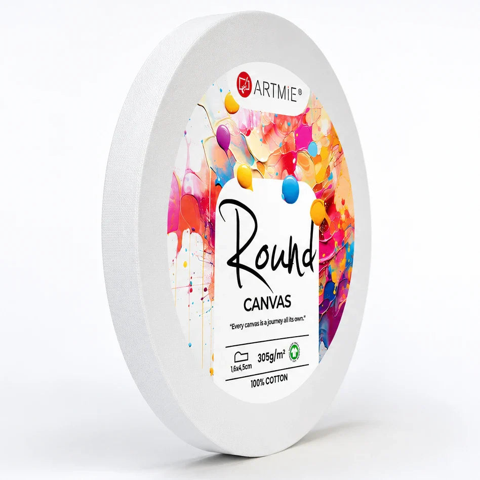 ARTMIE okrúhle maliarske plátno na ráme | rôzne rozmery