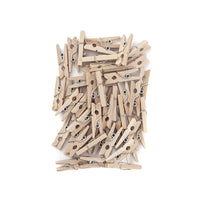 Drevené mini štipce 2,5 cm – 40 ks