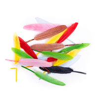 Husacie pierka 13 cm | pestrofarebné, 20 ks