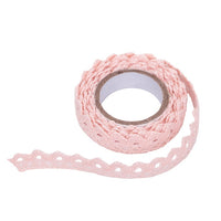 Bavlnená samolepiaca stuha krajka 1.8 m / Pink