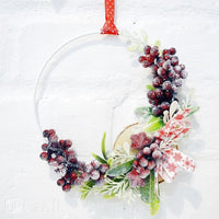 3D ozdobné listy pokryté mrazom 5 ks