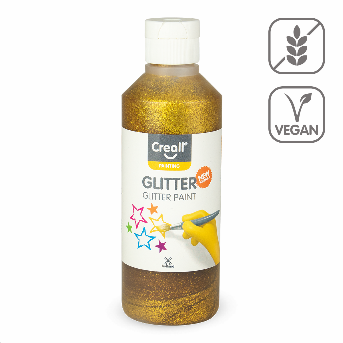 Trblietavá farba Creall Glitter 250 ml - zlatá