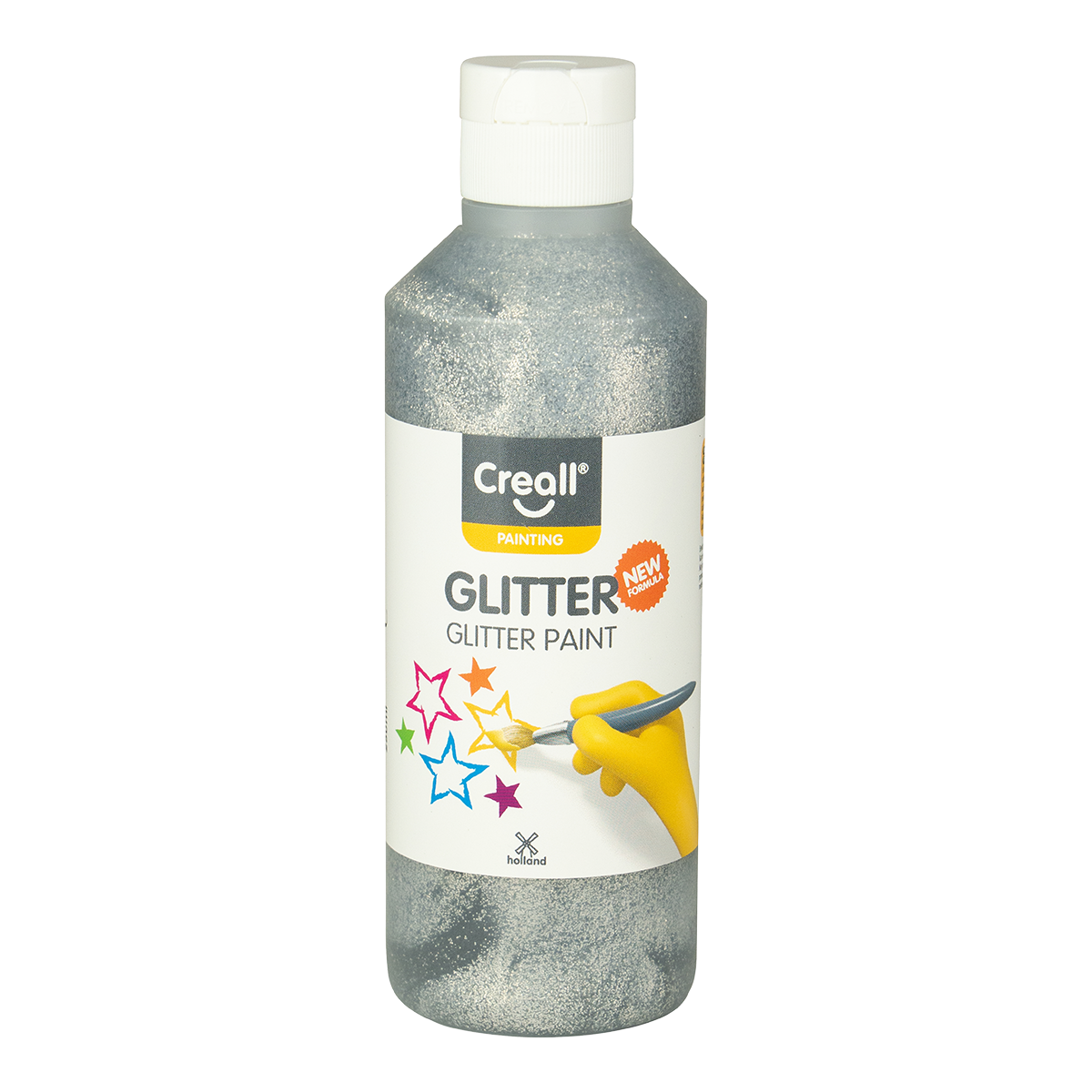 Trblietavá farba Creall Glitter 250 ml - strieborná